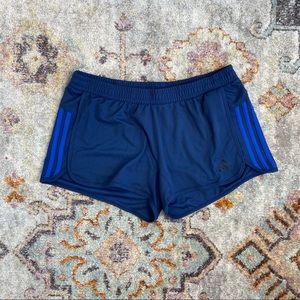 Adidas two toned blue athletic shorts